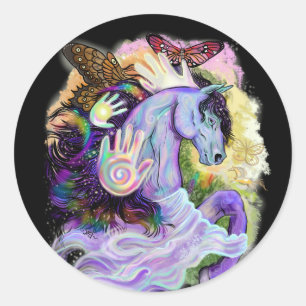 Equine Dreams Runder Aufkleber