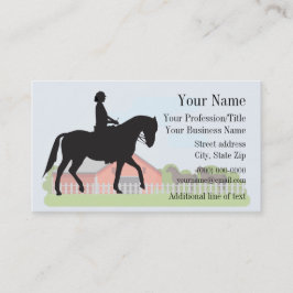 Equine Equestrian Dressage Business Card Visitenkarte