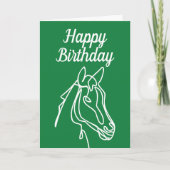 Equine Happy Birthday Card für Pferdefreunde Karte (Vorderseite)