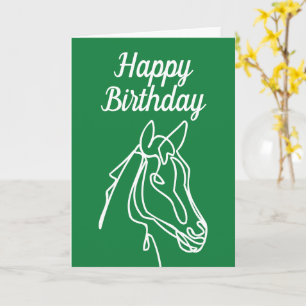 Equine Happy Birthday Card für Pferdefreunde Karte