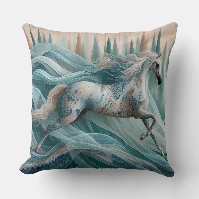Equine, Horse Elegant Cushion Kissen (Vorderseite)