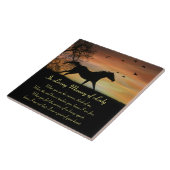 Equine Horse Memorial Individuelle Name Spirituell Fliese (Seite)
