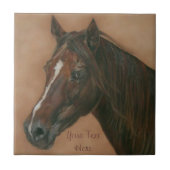Equine Picture of Chestnut Mare Horse Fliese (Vorderseite)