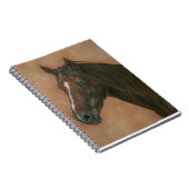 Equine Picture of Chestnut Mare Horse Notizblock (Rechte Seite)