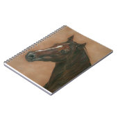Equine Picture of Chestnut Mare Horse Notizblock (Linke Seite)