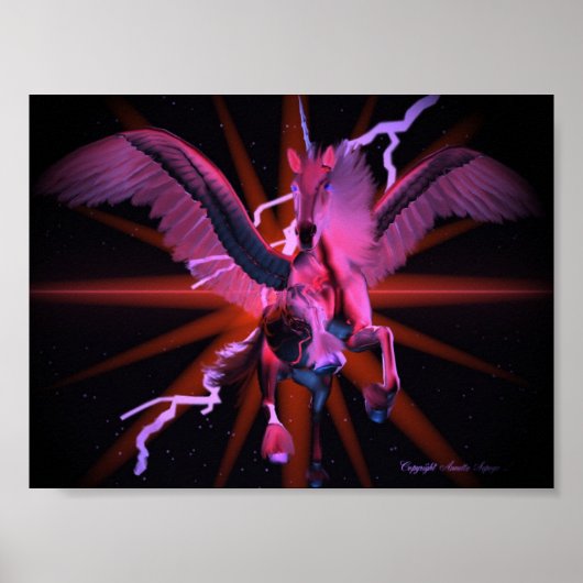 Equine Red Poster (Vorne)