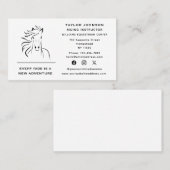 Equine Reitpferd Trainer Vet Social Media Visitenkarte (Vorne/Hinten)