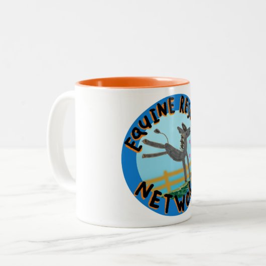Equine Rescue Network Tasse - Orange (Vorderseite Links)