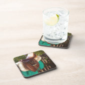 Equine Saddle Up English Saddle Getränkeuntersetzer (Rechte Seite)