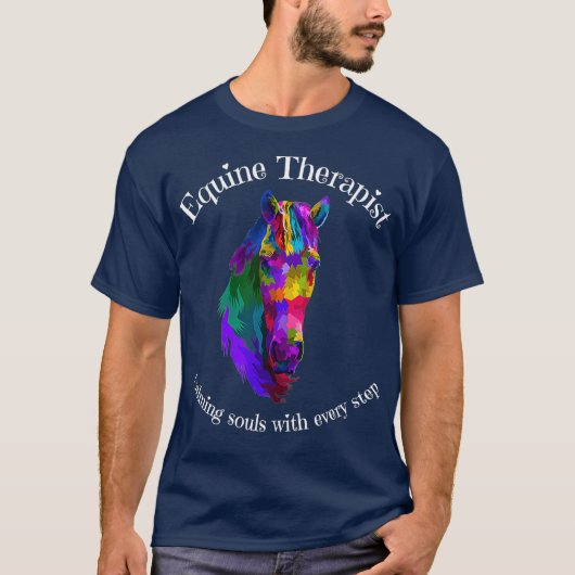 Equine Therapist Calming Horse Therapy Soul T-Shirt (Vorderseite)