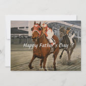 Equine Thoroughbred gewinnt Big Race (Vorderseite)