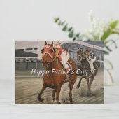 Equine Thoroughbred gewinnt Big Race (Stehend Vorderseite)