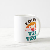 Equine Vet Tech Horse Veterinary Technician Kaffeetasse (VorderseiteRechts)