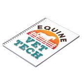 Equine Vet Tech Horse Veterinary Technician Notizblock (Linke Seite)