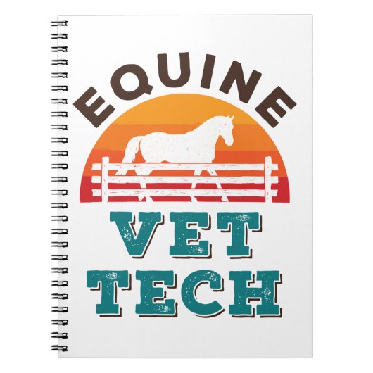 Equine Vet Tech Horse Veterinary Technician Notizblock (Vorderseite)