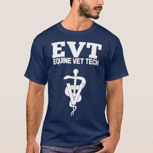 Equine Vet Tech Veterinary Medicine EVT T-Shirt (Vorderseite)