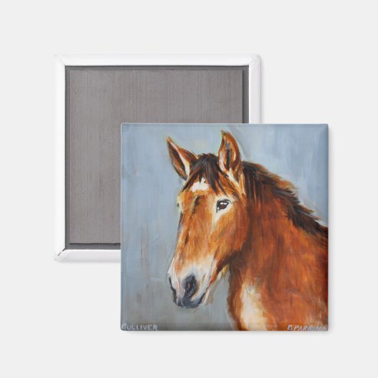 Equine Voices Gulliver Magnet (Vorderseite/Rückseite)