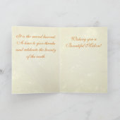 Equinox Mabon Wreath Feiertagskarte (Innenseite)