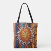 Equinox Mandala Sun Tote Tasche (Rückseite)