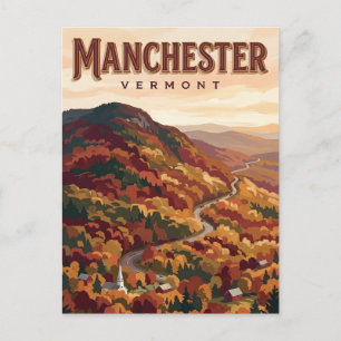 Equinox Mountain Manchester Vermont Postkarte
