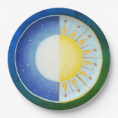 Equinox Sun und Mond Pappteller (Vorderseite)