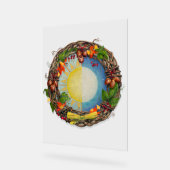 Equinox Sun und Mondkranz Acrylschild (Winkel)