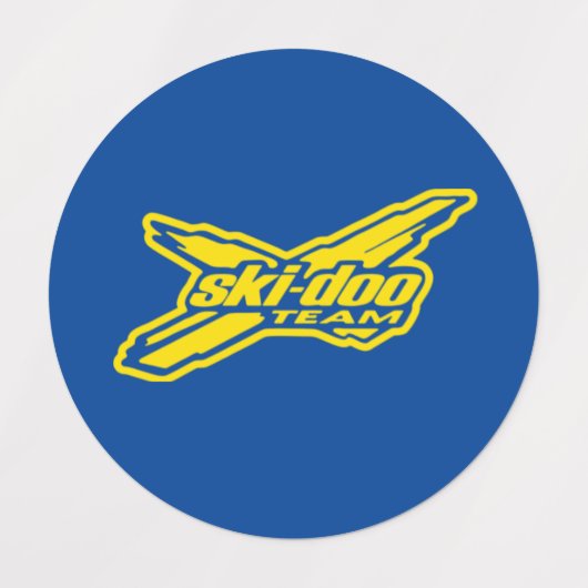 Équipe motoneige etiketten (Design 2)