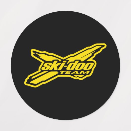 Équipe motoneige etiketten (Design 1)