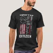 Equipped Citizen - Pro Gun 2nd Amendment AR15 Guns T-Shirt (Vorderseite)