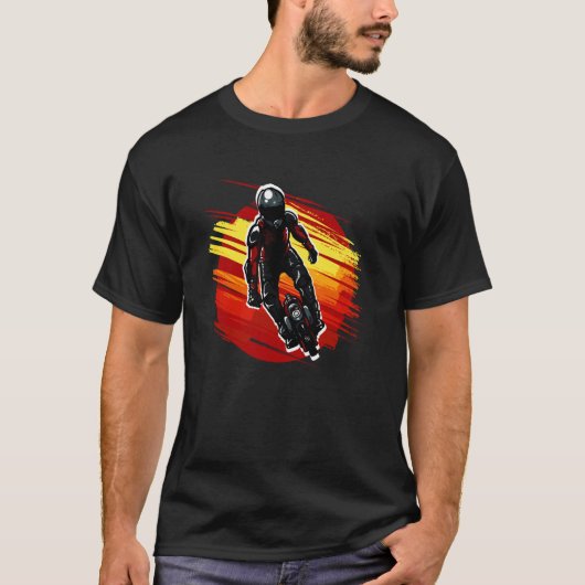 Equipped Stuntman on Unicycle T-Shirt (Vorderseite)