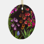 Equitant Oncidium Tolumnia Orchideen-Verzierung Keramik Ornament (Rechts)