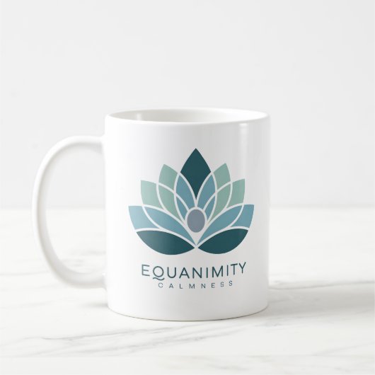 Equity Calmness Lotus Yoga Meditation Mindfuln Kaffeetasse (Links)