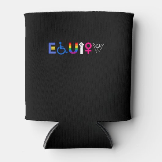 _EQUITY_ Equal Rights LGBTQ Alliges Unity Pride Fe Dosenkühler (Vorderseite)