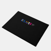 _EQUITY_ Equal Rights LGBTQ Alliges Unity Pride Fe Fußmatte (Schrägansicht)