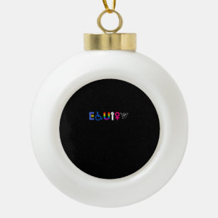 _EQUITY_ Equal Rights LGBTQ Alliges Unity Pride Fe Keramik Kugel-Ornament