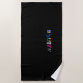 _EQUITY_ Equal Rights LGBTQ Alliges Unity Pride Fe Strandtuch (Vorderseite)