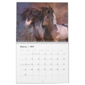 Equus-ungezähmter Pferdekalender Kalender (Feb 2027)
