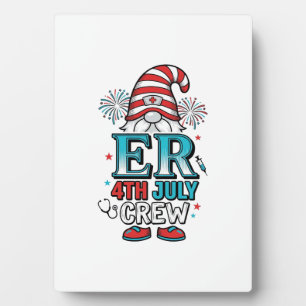 ER 4. Juli Crew Patriotisches Gnom-Shirt-Design_1 Fotoplatte