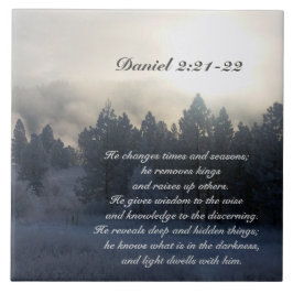 Er ändert die Zeiten und Jahreszeiten, Daniel 2:21 Fliese