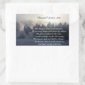 Er ändert die Zeiten und Jahreszeiten, Daniel 2:21 Rechteckiger Aufkleber (Tasche)