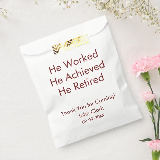 Er arbeitete, er errang die Rente nach Maß Geschenktütchen (Versiegelt)