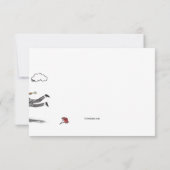 Er auf den Altar Save the Date 2 zu ziehen (Rückseite)