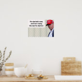 Er begann ein Kriegsplakat Poster (Küche)