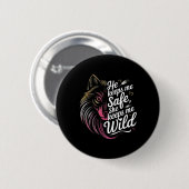 Er Behalte mir, dass sie mir Wolf Art Lover Coupl Button (Vorne & Hinten)