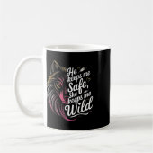 Er Behalte mir, dass sie mir Wolf Art Lover Coupl  Kaffeetasse (Links)