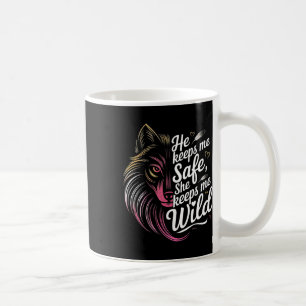 Er Behalte mir, dass sie mir Wolf Art Lover Coupl  Kaffeetasse