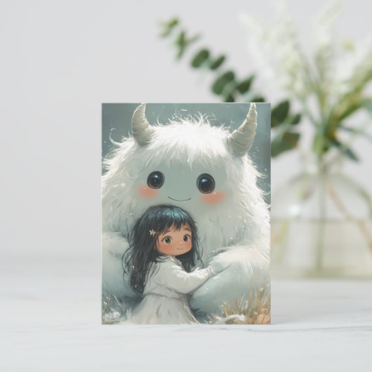 Er Behalte mir ein sicheres kleines Mädchen als ih Postkarte (Stehend Vorderseite)