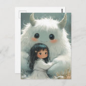 Er Behalte mir ein sicheres kleines Mädchen als ih Postkarte (Vorne/Hinten)