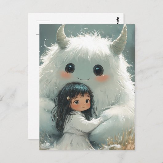 Er Behalte mir ein sicheres kleines Mädchen als ih Postkarte (Vorne/Hinten)