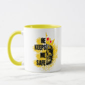 Er Behalte mir in Sicherheit | Jahrestag | Paar Tasse (Links)